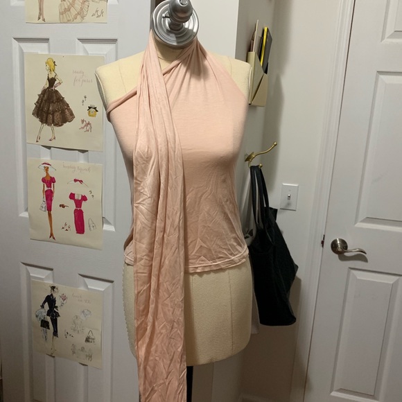 Pink Modern One Shoulder Tank Taylorson Design Shirt - Picture 3 of 8